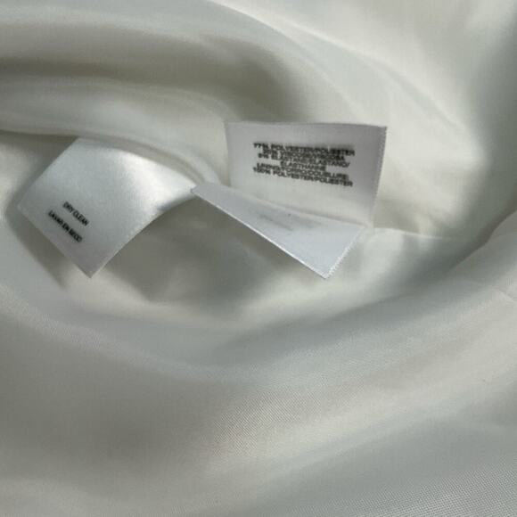 Nine West White Professional Short Blazer Size Medium Work Wear Tuxedo Style - Picture 11 of 11